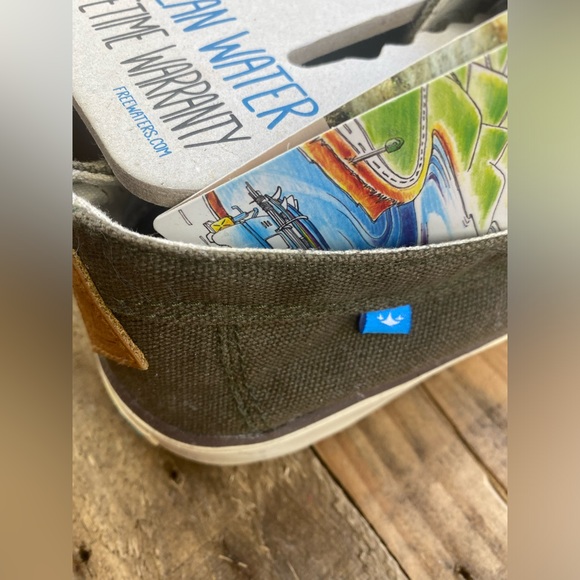 Freewaters Men’s boat shoes size 9 NEW with tags Olive Green. - Picture 5 of 10